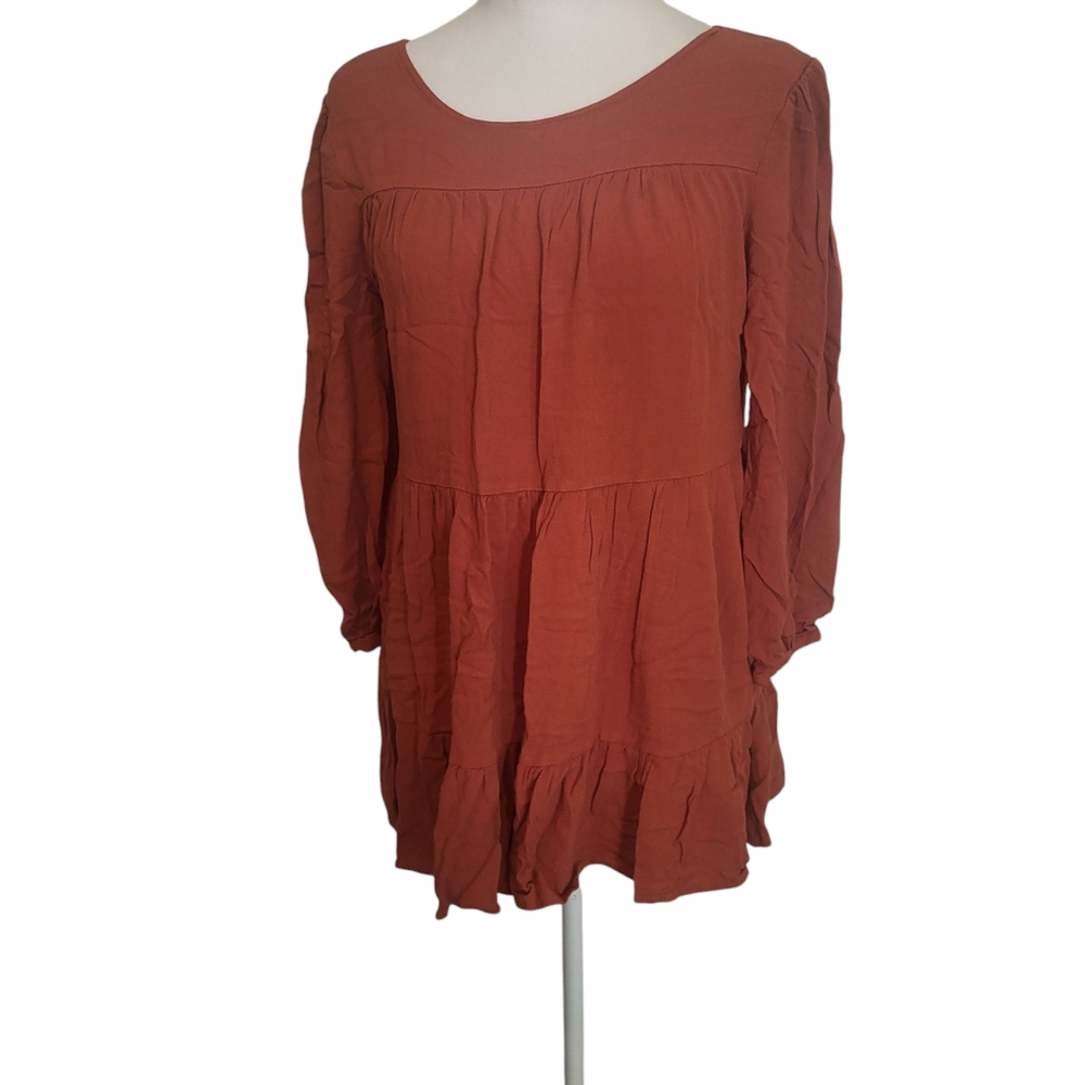 Lulu's Babydoll Boho Top sz S